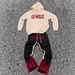 Flame Streetwear Set – Hooded Sweatshirt & Jogger Pants (100% Polyester, Black/Red Ember Print, Unisex Oversized Fit, Gym To Street)_viptrois.com