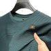 Men's Clothing High End Light Luxury Dark Pattern Jacquard Bubble Ice Silk Summer Men's Simple Printing Round Neck Short Sleeved T Shirt Top_viptrois.com