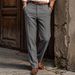 Men's Straight Leg Dress Pants Casual Versatile Cool Loose Fit Drape For Spring And Summer_viptrois.com