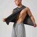 Men's Workout Tank Top With Side Snap Buttons - Breathable Cotton Gym Vest For Running & Fitness (Multiple Colors & Sizes)_viptrois.com
