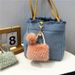 Bag Charm Light Luxury Small Mini Bag Shape Keychain Cute Plush Pearl Pendant Car Key Chain Ornaments Gift_viptrois.com