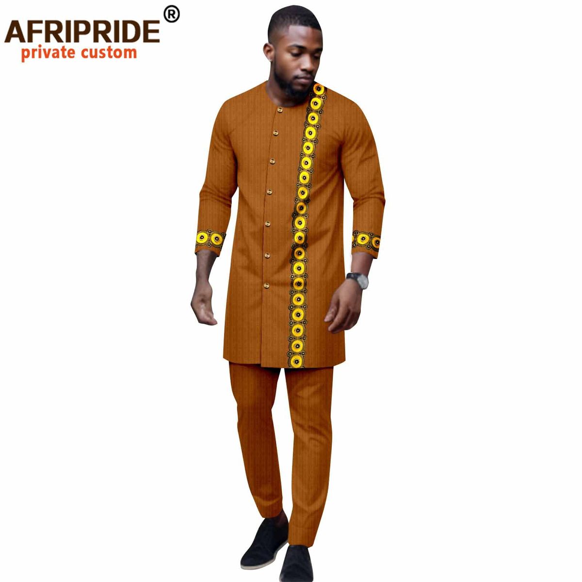 Men's clothing African ethnic men's casual set_viptrois.com
