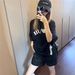 2025 TEAM WANG Wang Jiaer Collaboration Color-Block Contrast Stitching Short Sleeve Unisex Loose Couple T-Shirt_viptrois.com