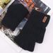 Wool touch screen gloves Warm knit half-finger gloves and fleece jacquard gloves_viptrois.com
