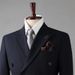 Men's Clothing Double-Breasted Striped Suit Set - Slim Fit Wedding, Business & Interview Formal Suit With Vest Options (Navy/Black/Smoke Grey)_viptrois.com