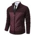 Pure Cross-Border New Thickened Cotton Sweater Cardigan Long Sleeve Zipper Knitted Men's Stand Collar Jacket_viptrois.com