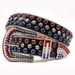 Women's Belts buckle new rhinestone belt for women, cross-border fashion edge bead decorative belt, punk jeans European and American belt_viptrois.com