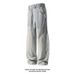 Vintage American-style Autumn Streetwear Washed Patchwork Curved Hem Jeans For Men And Women, Loose Fit, Plus Size,_viptrois.com