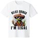 Camisetas - Camiseta Algodón De Manga Corta Relax Gringo Soy Legal Lagarto Mexicano Divertida Para Hombres Y Mujeres_viptrois.com