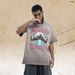 American Street Fashion Vintage Distressed Frayed Pure Cotton Men's Short Sleeve T-Shirt Summer New Style_viptrois.com