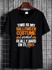 Funny Easy This Is My Halloween Costume DIY Last Minute T-Shirt Stretched Casual Designer Clothes Stylish Summer Female Breathable Versatile Print Round Neck Short Sleeve Top For Everyday Wear Soft Streetwear Unisex T-Shirt For Women Casual_viptrois.com