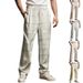 Men's New Casual Pants Thin Section Loose Digital Printing Business Simple Casual Pants_viptrois.com