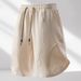 Summer Casual Men's Loose Fit Breathable Drawstring Five Point Pants Trendy Versatile Sporty Straight Leg mid Length Shorts_viptrois.com