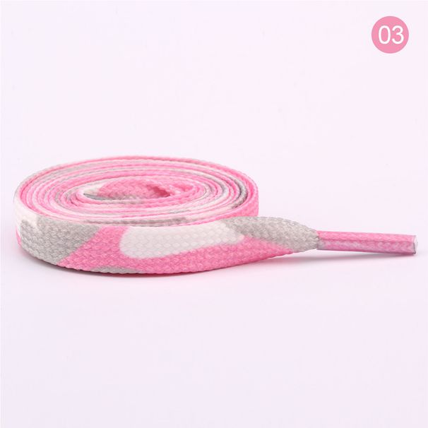 Shoelaces Rainbow Color Shoelaces 8mm Flat Transfer Shoelaces Personalized Accessories Sports Canvas White Shoe Laces_viptrois.com
