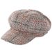 Autumn Winter New Elegant Large Head Circumference Plaid Woolen Octagonal Hat Beret British Style Hot Sale_viptrois.com