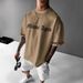 Men's Clothing Summer Casual Loose Breathable Short Sleeved Round Neck T Shirt 2024 Fashion Simple Slogan 3D Digital Printing_viptrois.com