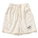 Monochrome Man- - American Style Printed Beach Shorts For Men, Summer Thin Loose Trendy High Street Casual Five-Point Sports Pants_viptrois.com