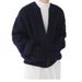 Men's Clothing Solid Color Round Neck Knitted Cardigan Jacket Men 2024 Autumn And Winter Fashion Youth Trend All Match Casual Large Size Tops_viptrois.com