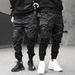 Men's Clothing Cuffed Pants, Super Popular Pants In Spring, National Trend, Multi Pocket, Casual, Loose And Fashionable Overalls For Men_viptrois.com