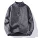 Cross-Border American Retro Sweater Men Autumn Winter Lazy Style High-End Feel 2025 Long Sleeve Men's Knitted Jacket_viptrois.com