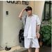 Men's Clothing Summer Short Sleeved Shirt Suit High End Shorts Two Piece Suit Trendy Sports Casual Suit_viptrois.com