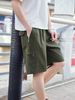 Men's Summer Washed Cotton Cargo Shorts Casual Loose Five Point Breathable Pure Cotton Pants_viptrois.com
