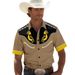 Men's Clothing 2025 Summer New Leisure Sports Versatile High Quality Printed Striped Short Sleeve Shirt_viptrois.com