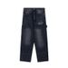 Man's clothing Summer high street tide brand splash-ink letter printed casual micro-elastic jeans men and women the same_viptrois.com