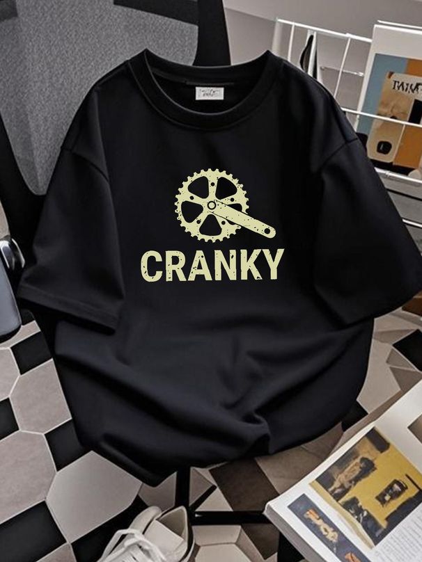 Cranky Bicycle Chain Cycling T Shirt Funny Bike S For Cyclists Lover Cyclist Clothes Mountain Casual Streetwear Homme Unisex Summer_viptrois.com
