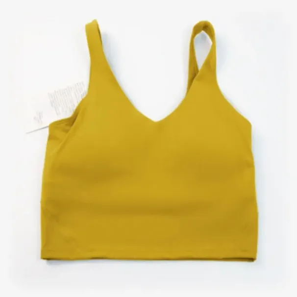 align tank top u gym clothes yoga outfit quick dry women casual running nude tight sports bra fiess vest sport underwear_viptrois.com