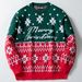 Pure Foreign Trade Cross-Border Men's Clothing European And American Autumn Winter Knitted Christmas Jacquard Loose Pullover_viptrois.com