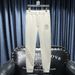 Men's Clothing Men's Autumn New Fashion Men's Embroidered Slim Casual Pants_viptrois.com