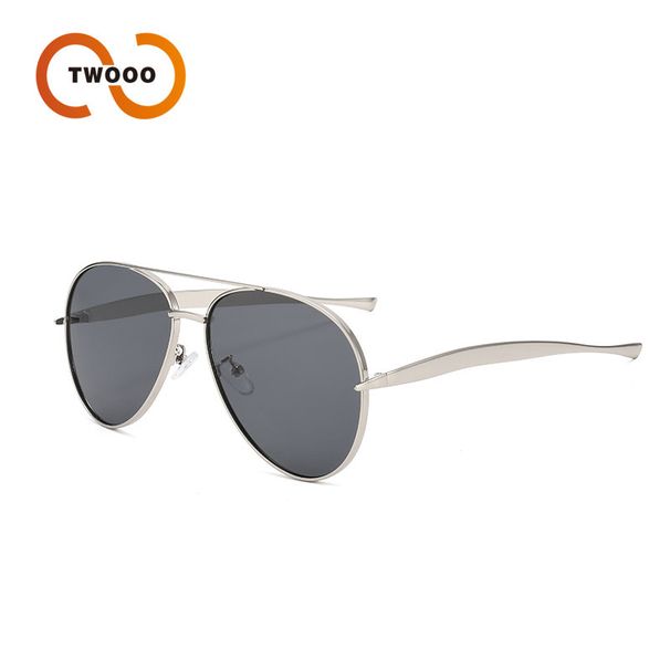 New Metal Double Beam Aviator Sunglasses Personality Trend Punk Driving Sunglasses T1336_viptrois.com