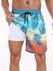 Men's Clothing Men's Shorts Men's Quick Drying Swimming Trunks Fashionable Loose Beach Shorts Multi Pocket Printed Design Beach Shorts_viptrois.com