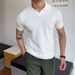 Men's Clothing Youth Popular Summer Standard Short Sleeved Trendy All Match Simple Trend Men's Polo Shirt Daily_viptrois.com
