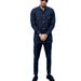 Men's Clothing Suit 2 Piece Suit Pants T Shirt Suit Elegant Suit Solid Color Round Neck Classic Suit_viptrois.com
