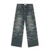 Men's Clothing Spring New Products Retro Tie Dye Straight Loose Washed Jeans_viptrois.com