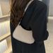 New Brand Women Retro Underarm Felt Solid Color Shoulder Casual Purse Dumpg Simple Fashion Crossbody Bag_viptrois.com