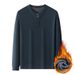 Casual Stand-up Collar Half-zipper Sweater, Solid Color Fleece Thickened Large-size Long-sleeved Bottoming Shirt_viptrois.com