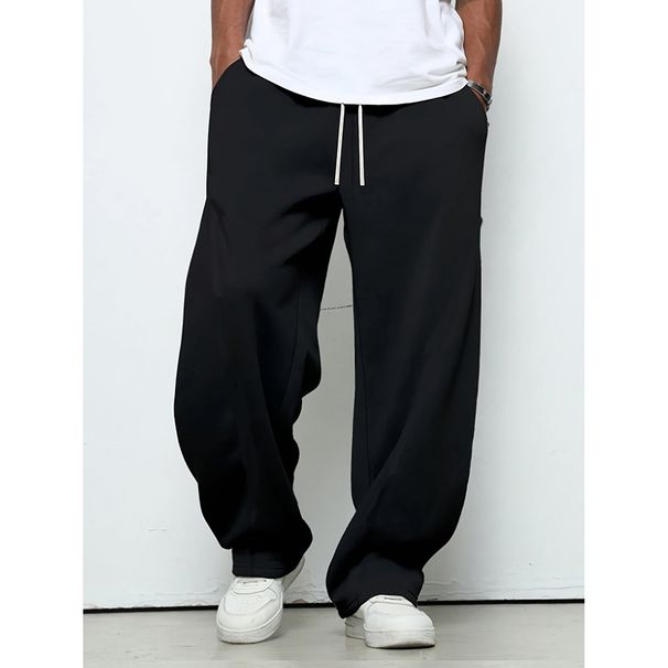 American Trendy Casual Pants Men's Spring And Autumn 2025 New Straight Sweatpants Loose Wide-leg Long Pants_viptrois.com