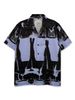 Men's Clothing Heavyweight Hawaiian Fashion Brand European And American Japanese Retro Loose Short Sleeved Shirt Men's Casual Beach Flower Shirt Women_viptrois.com