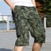 Summer Cotton Pants Men, Men's Camouflage Cargo Capri Pants, Plus Size Casual Mid-Length Sports Shorts For Men_viptrois.com