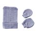 Baby clothing two-piece newborn single-layer striped hat and gloves_viptrois.com