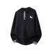 "Men's Embroidered Knit Sweater – Oversized Relaxed Fit Long Sleeve Pullover, Vintage Boho Crewneck Top For Casual Layering_viptrois.com