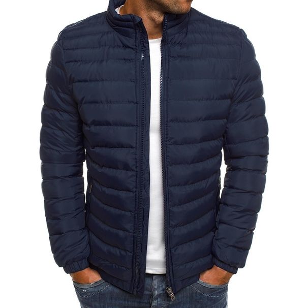 2025 Winter New Thick Men Warm Casual Men Outerwear Coats Solid Neck Upper Male Windshield Cotton Padded Downcoat_viptrois.com
