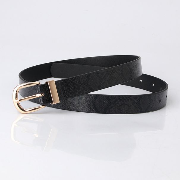 Women's Belts Snake Print Decoration Simple Belts Women's Jeans Belts Matching Dress Belts _viptrois.com