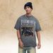 American-s Washed Vintage Printed Short-sleeve T-shirt For Women, Oversized Loose Fit, Half-sleeve, Ins_viptrois.com