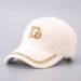 Women's Hats Diamond Double D Letter Baseball Cap For Women Mink Velvet Wide Brim Diamond Warm Hat Fashion Duckbill Cap_viptrois.com