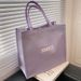 Women's Bags High School Students' One Shoulder Tote Bag Female New Fashion All Match Large Capacity Portable Canvas Commuter Bag_viptrois.com