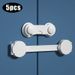 Multi-function Security Protection Locks Baby Safety Cabinet Drawer Door Buckle Home White Toilet Refrigerator Lock 5Pcs/Lot_viptrois.com